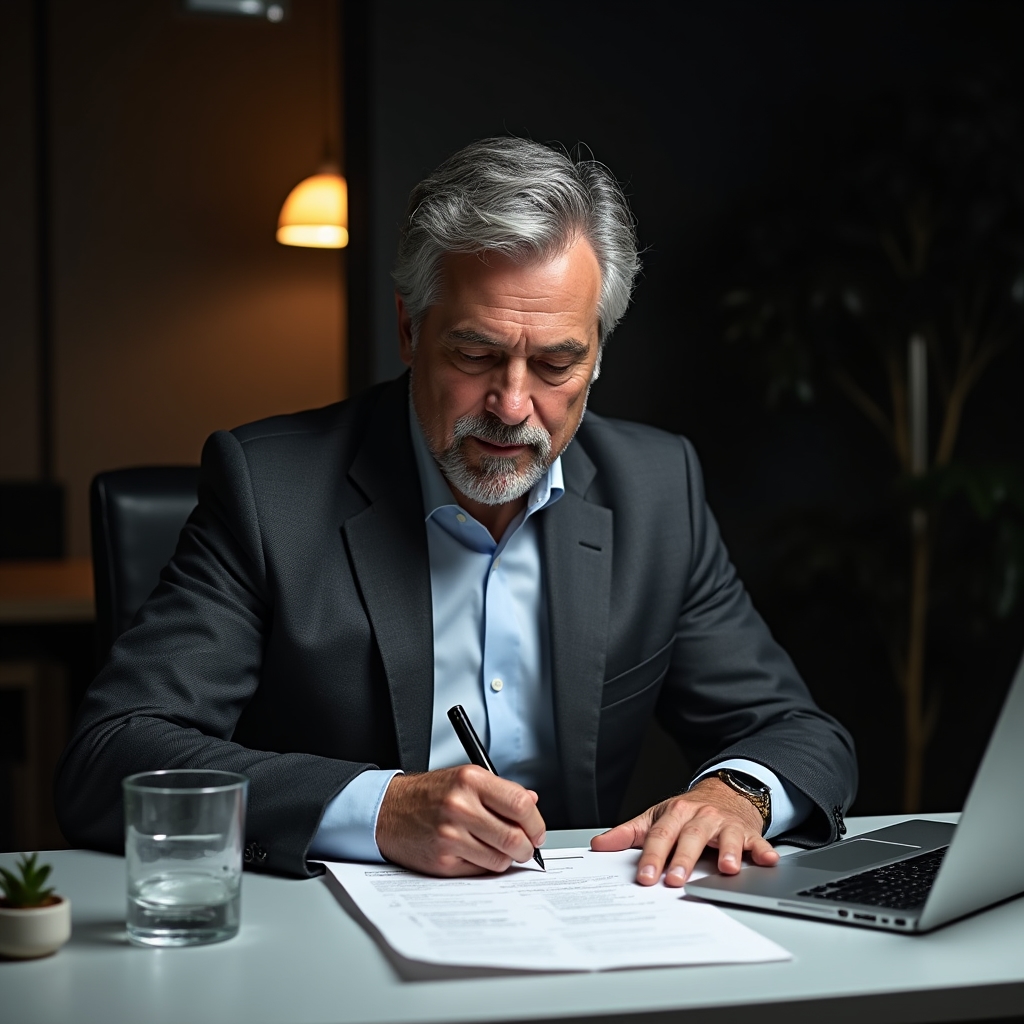 Cloud infrastructure consultant working through a detailed audit checklist on a laptop in a quiet office environment