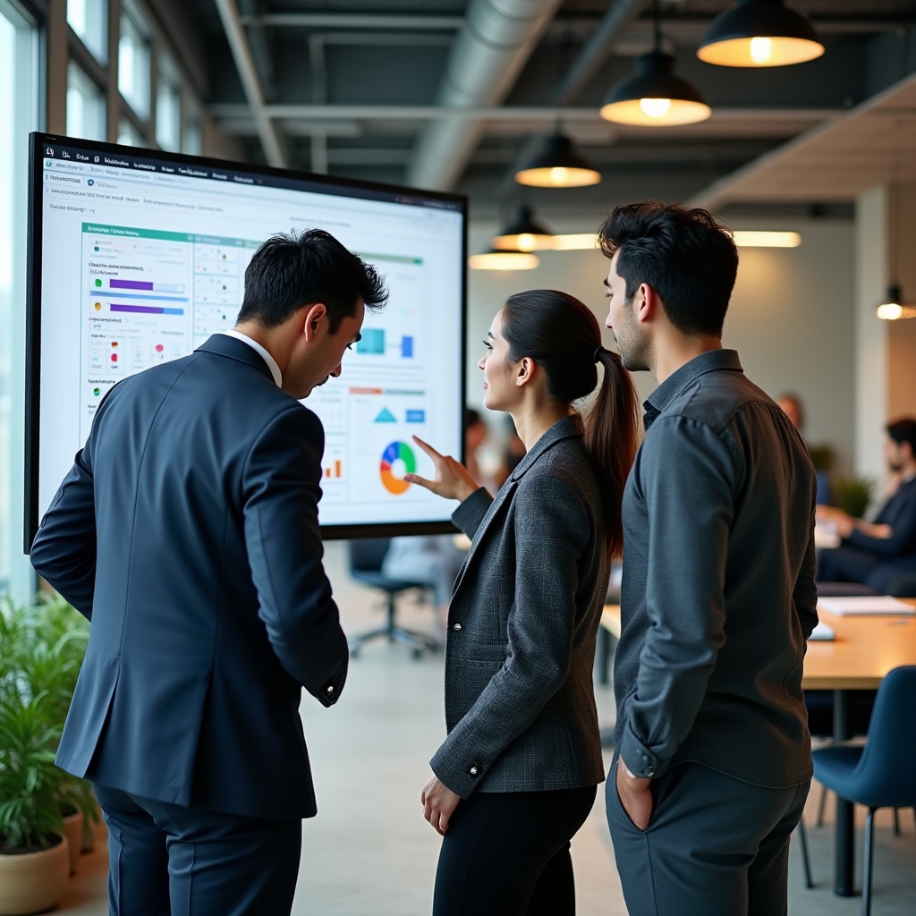 Startup engineering team reviewing cloud infrastructure findings together in a modern workspace